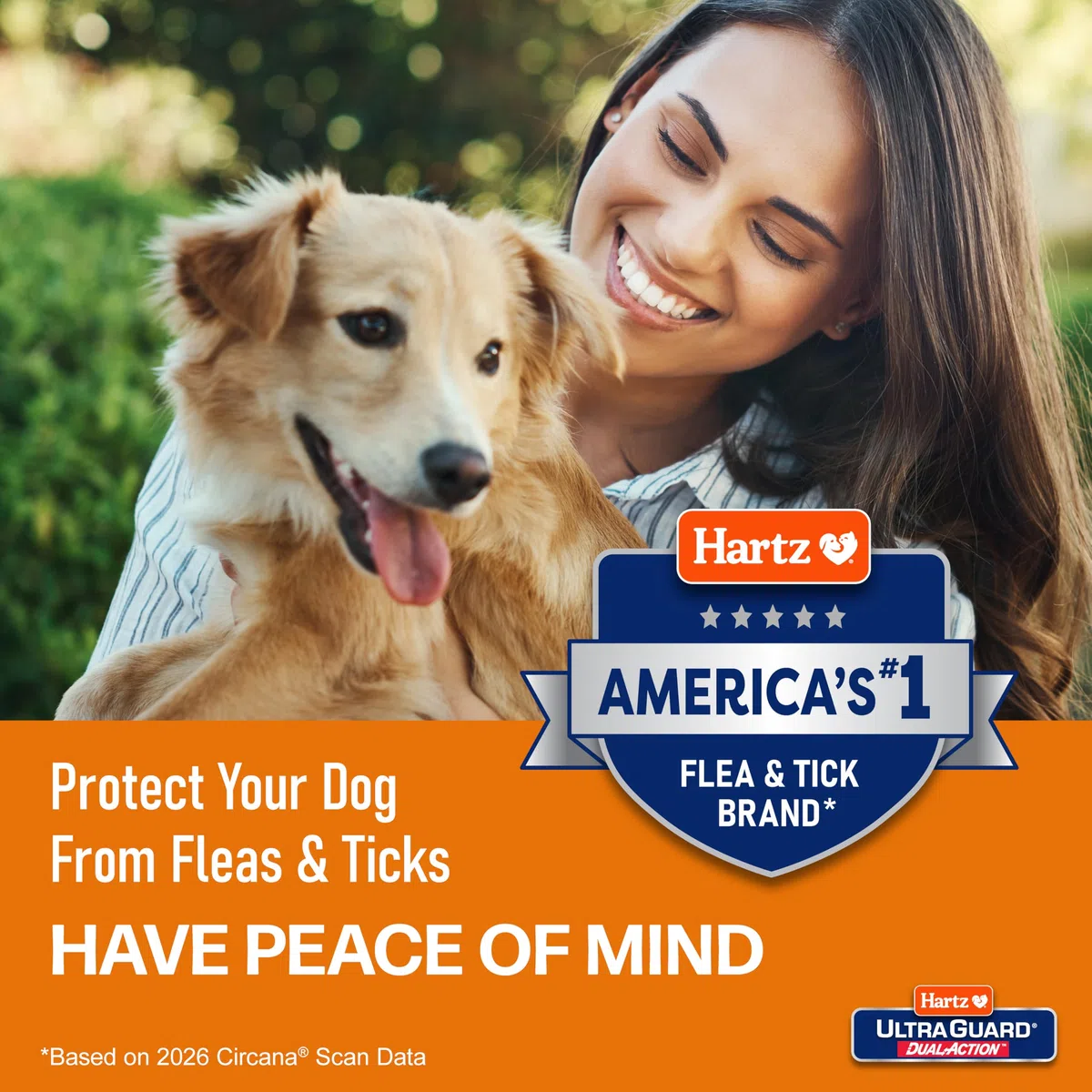Hartz UltraGuard Dual Action Topical Flea & Tick Treatment for Dogs and Puppies - 31-60lbs, 3 Monthly Treatments