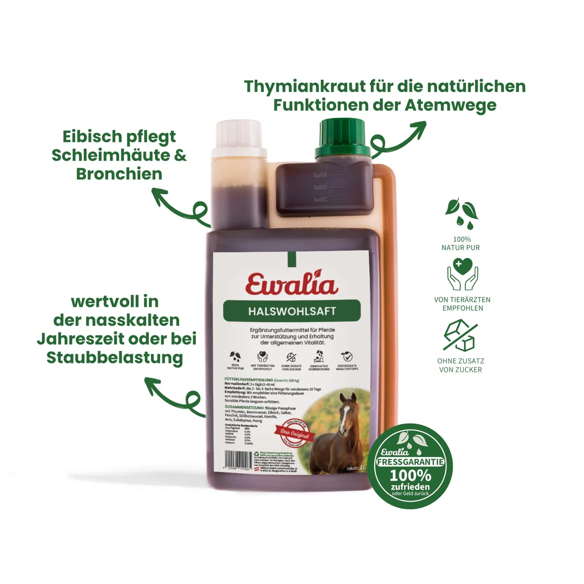 Ewalia - Halswohlsaft 1 Litro