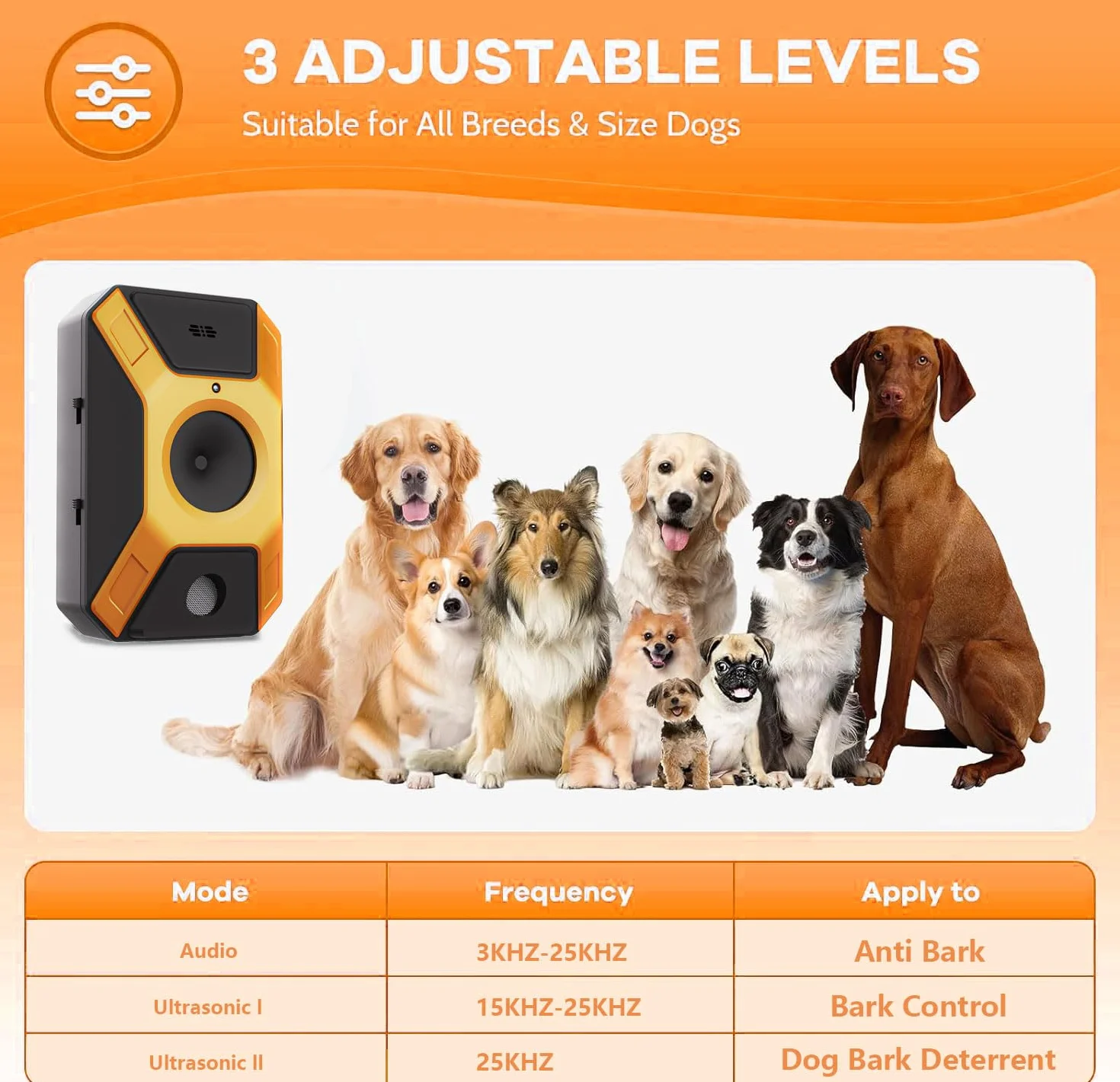 Mejorar antiladridos para perros, antiladridos, antiladridos antiladridos para perros, dispositivo automático antiladridos para perros con 3 modos electroestimulador muscular