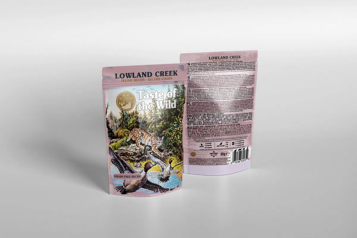 Taste of the Wild Gato Lowland Creek Trozos En Salsa Bolsa 12 x 85 g