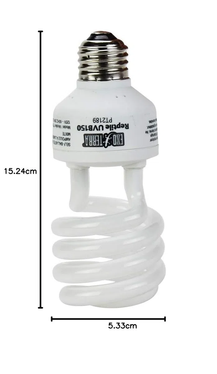 Exo Terra Bombilla Bajo Consumo UVB 150 Compacto Repti, 13 W (10.0)
