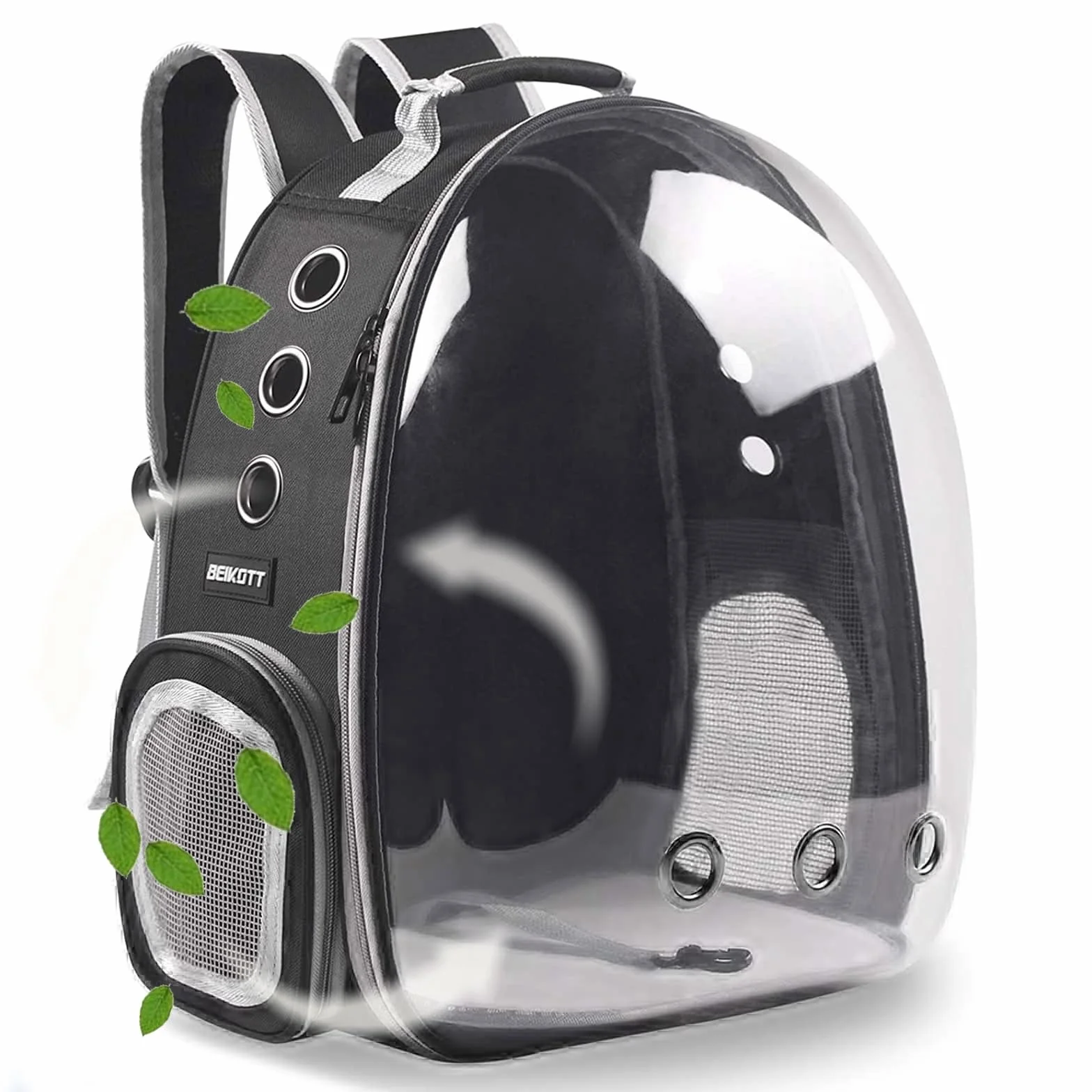 Aukor Mochila para Gatos, Mochila de Burbujas, Mochila Transparente para Mascotas y Gatos, con ventilación, Aprobado por aerolíneas, para Viajes y Mascotas, para Gatos y Perros