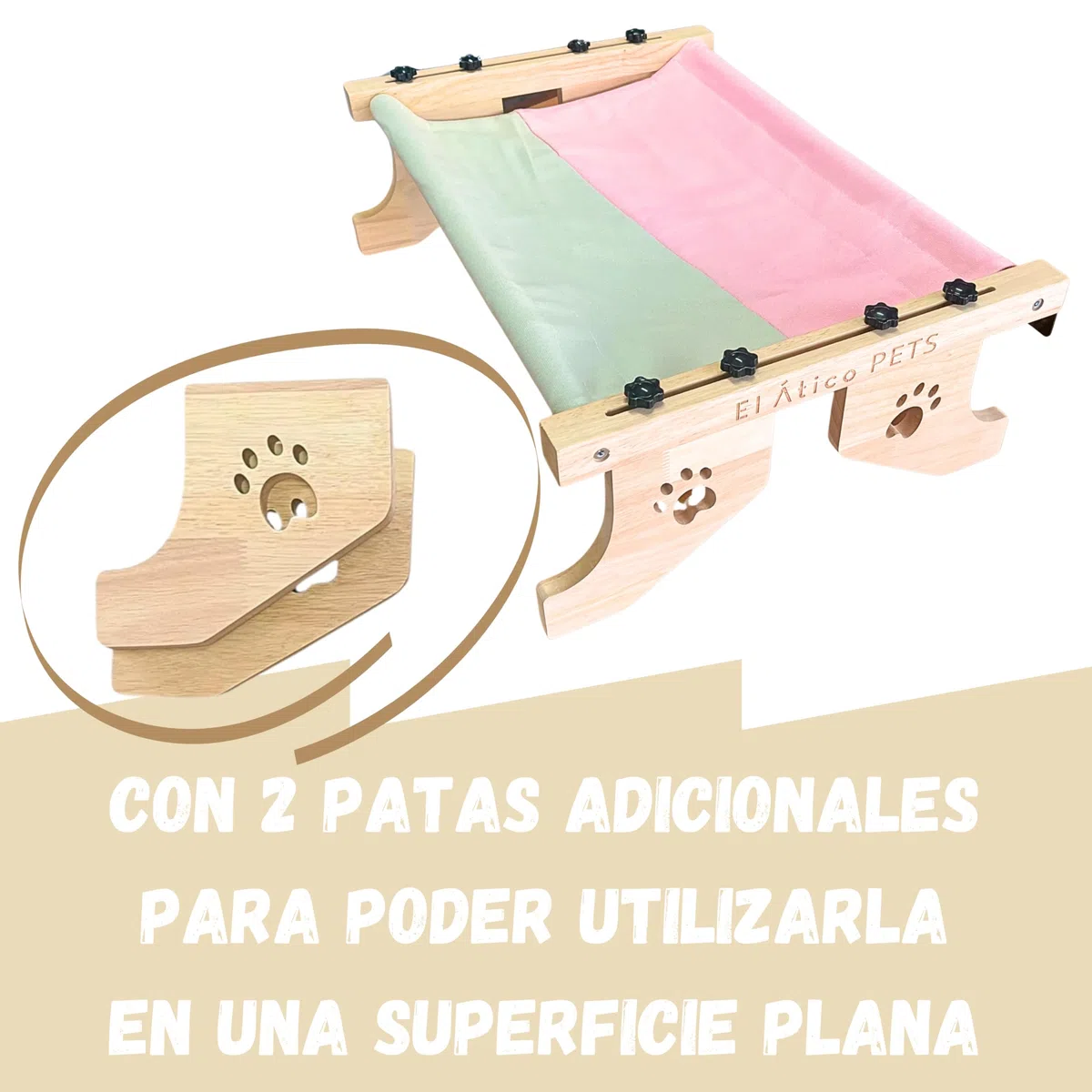 Hamaca gato Ventana. Uso Colgante a 2 Patas o en Suelo con 4 Patas. Cama Radiador. Hamaca Ventana. Cama Grande. Cat Bed. Camita para Gatos