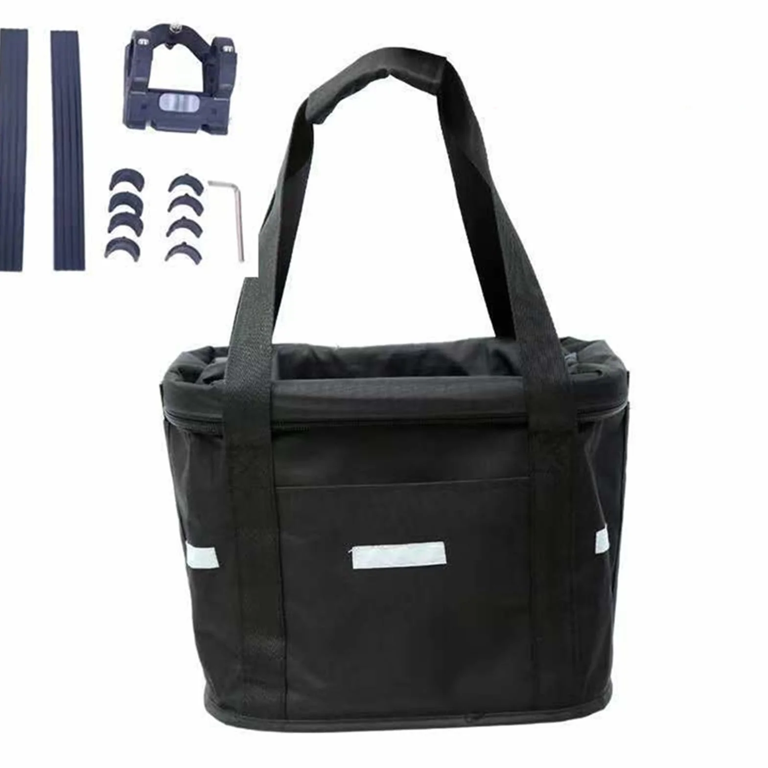 Canasta de Bicicleta, Cesta de Bicicleta para Perro, Bolsas de Compras, Canasta de Manillar de Bicicleta Multiusos Extraíble para Llevar Mascotas, Acampar al Aire Libre