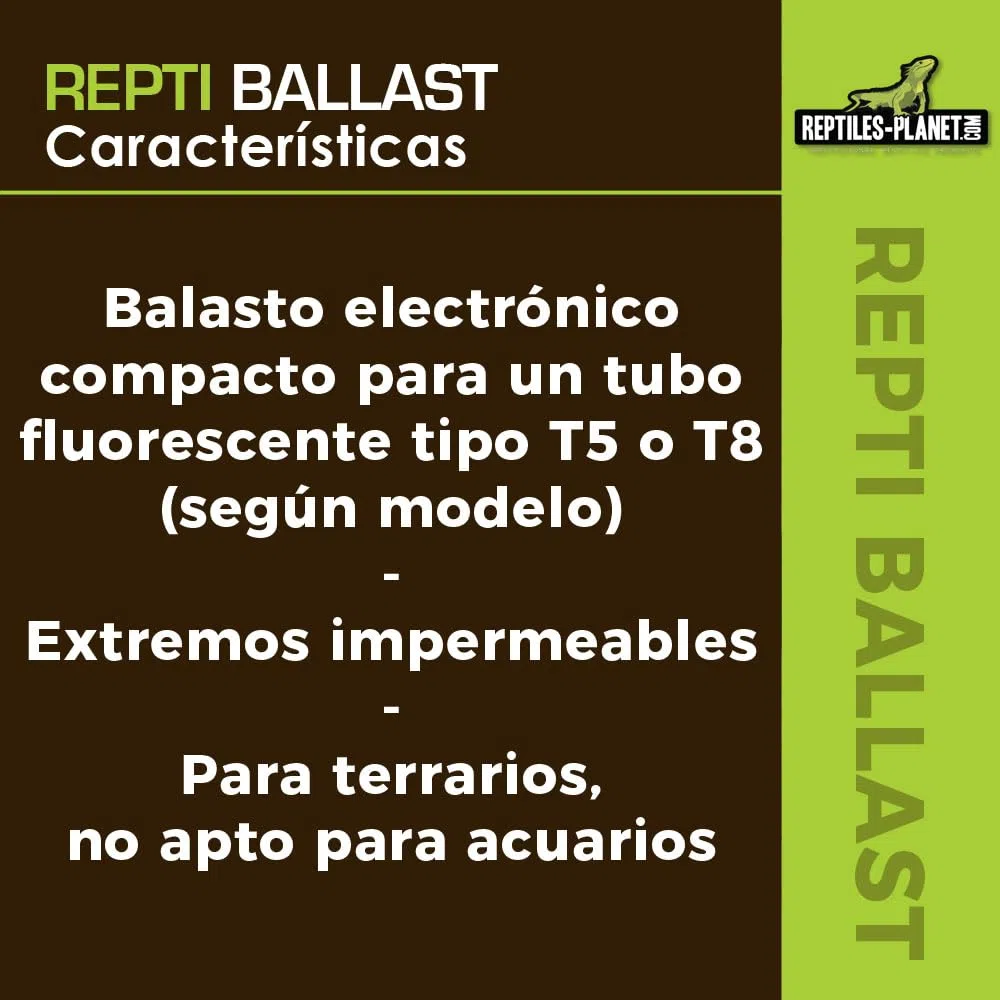 Reptiles Planet - Repti lastre para Tubo Fluorescente T8 de 15 a 40 W