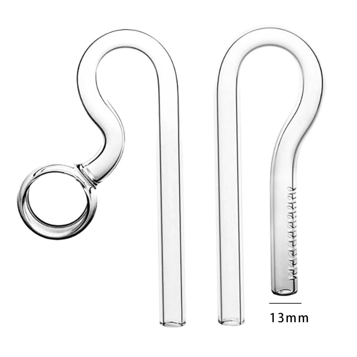 Baoblaze Tubo de de Vidrio, Flujo de Entrada, Salida Violeta, Tanque plantado para Acuario, paisajismo acuático, 13mm