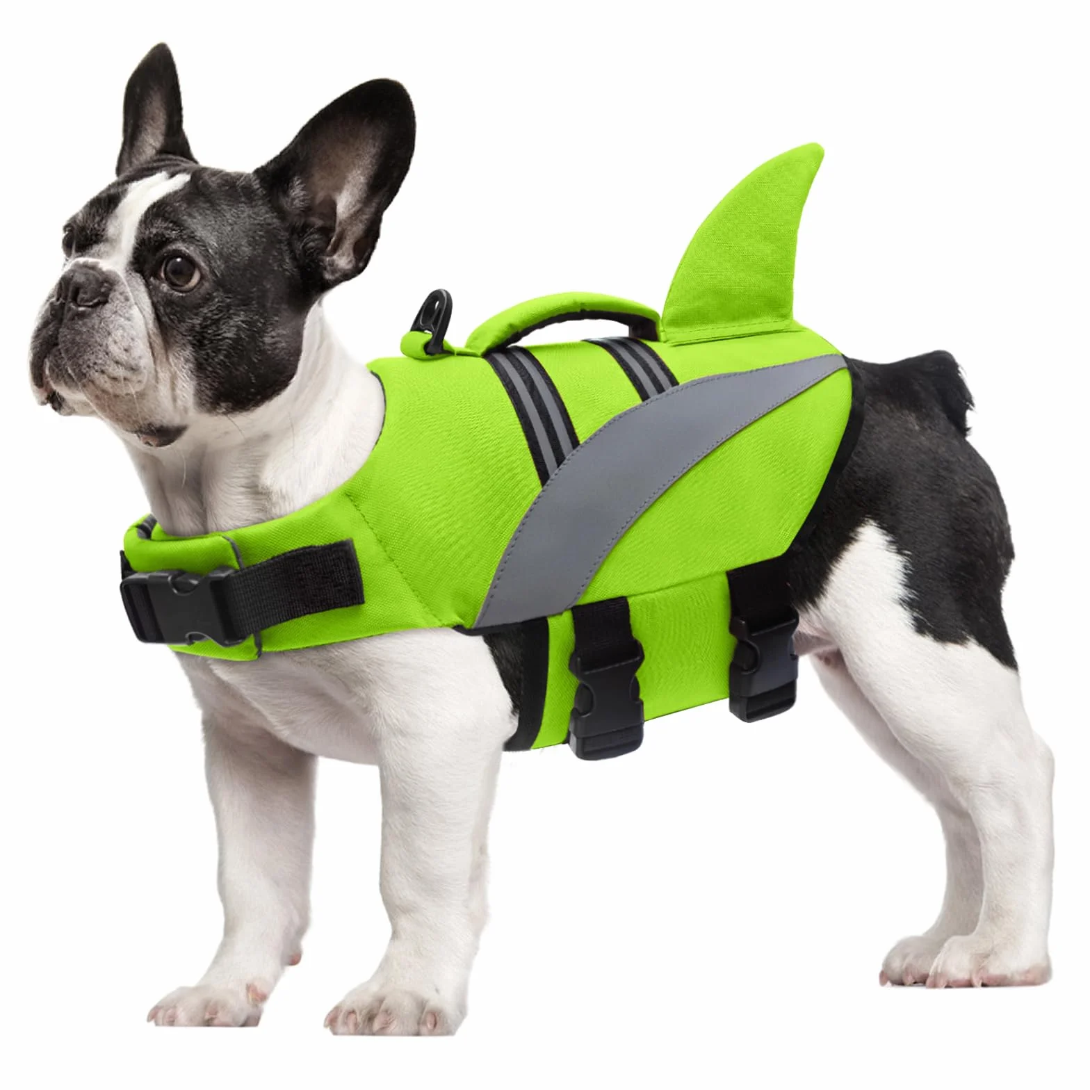 Chaleco Salvavidas para Perros Chaleco Salvavidas para Tiburones de Alta Flotabilidad Chaleco Salvavidas para Perros Chaleco de Seguridad para Mascotas Bote de Natación Bañador