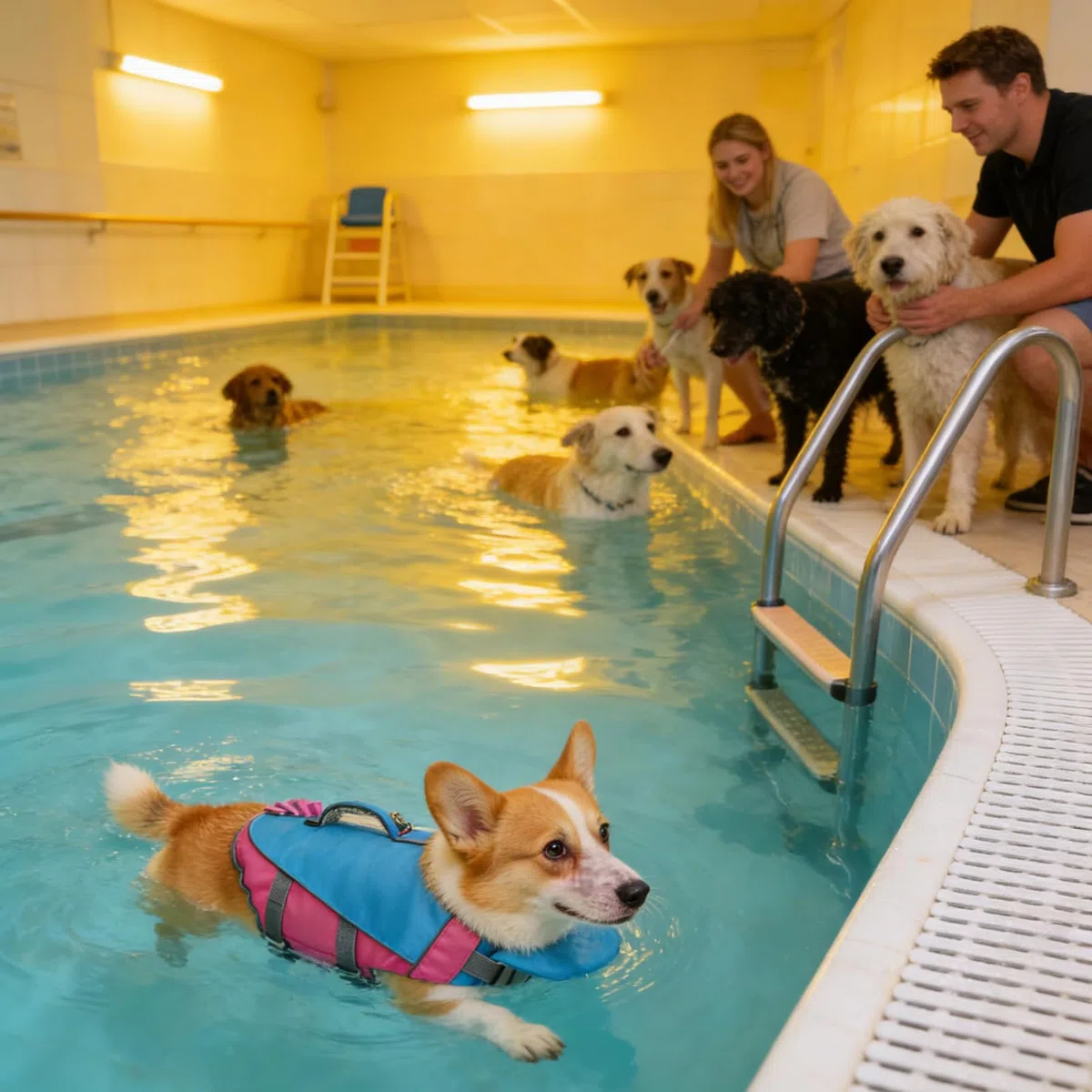 Chaleco salvavidas para perro, reflectante flotante, protector antiasfixia, chaleco de flotación para perros, suministros para mascotas, para cachorros, razas pequeñas, medianas y grandes, piscina