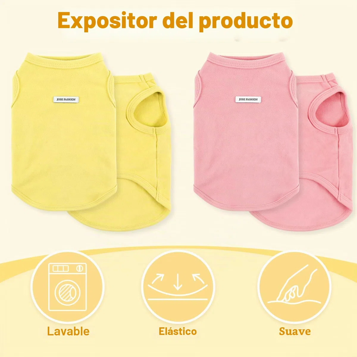 4 Camisetas para Perro, Ropa de Verano sin Mangas, Camiseta Colorida para Cachorros, Camisetas Transpirables para Perros pequeños y medianos, Ropa de Gato (4 Piezas (Amarillo, Blanco, Azul y Rosa), S