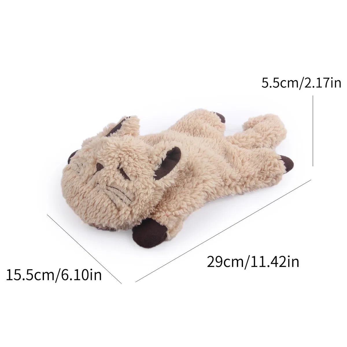 ALL FOR PAWS Juguete de peluche calmante para gatos con ronquido, juguete de ayuda conductual para mascotas, alivio de la ansiedad, juguete de entrenamiento conductual para gatos y cachorros