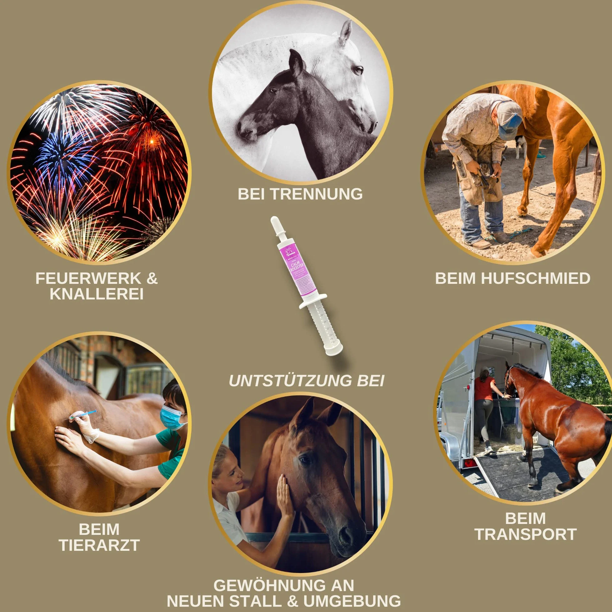 Magnesio Caballo 3 * 30ml Pasta Calmante para Caballos I Refuerzo Calmante Antiestrés I L-Triptófano I para el Transporte de la Ansiedad I Pasta de Magnesio Serenidad Caballo Nervioso Alta Dosis