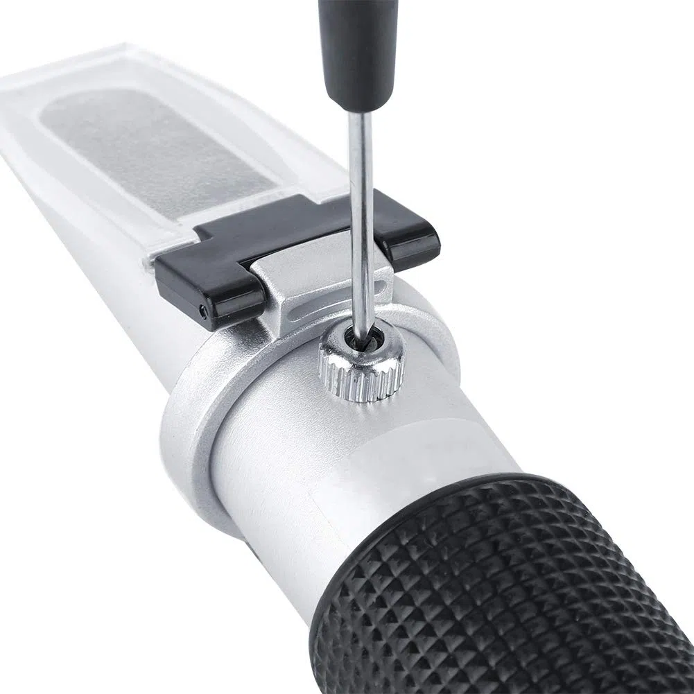 Refractómetro de Salinidad de Mano 0-100% Salinómetro, Medidor de Concentración de Sal de Mar Con Compensación Automática de Temperatura para Acuario de Agua Marina Y Agua Marina