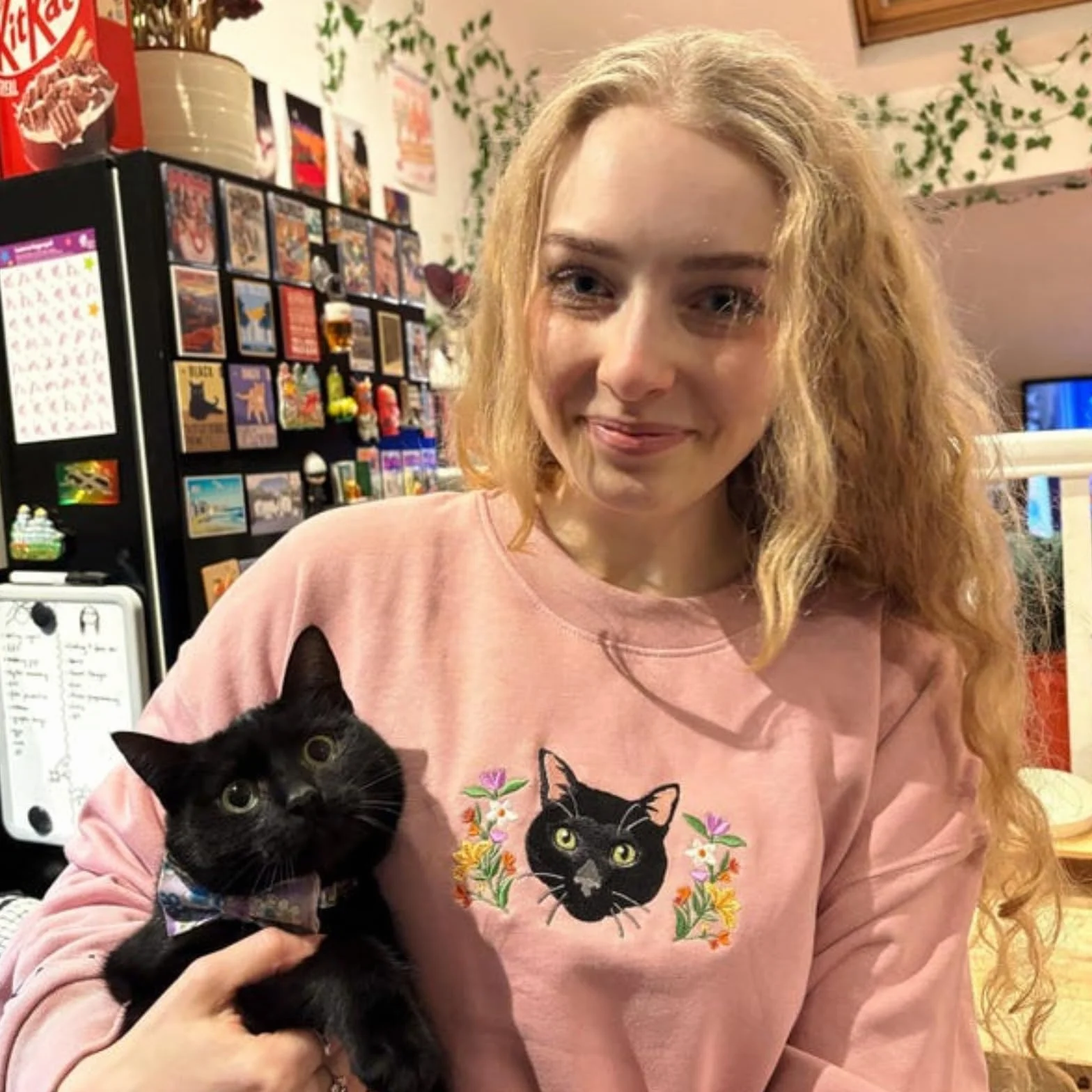 Sudadera personalizada para mascotas, foto de mascota + nombre, suéter personalizado con retrato de perro, sudadera personalizada para perro, sudadera con capucha de cuello redondo para gato, regalo