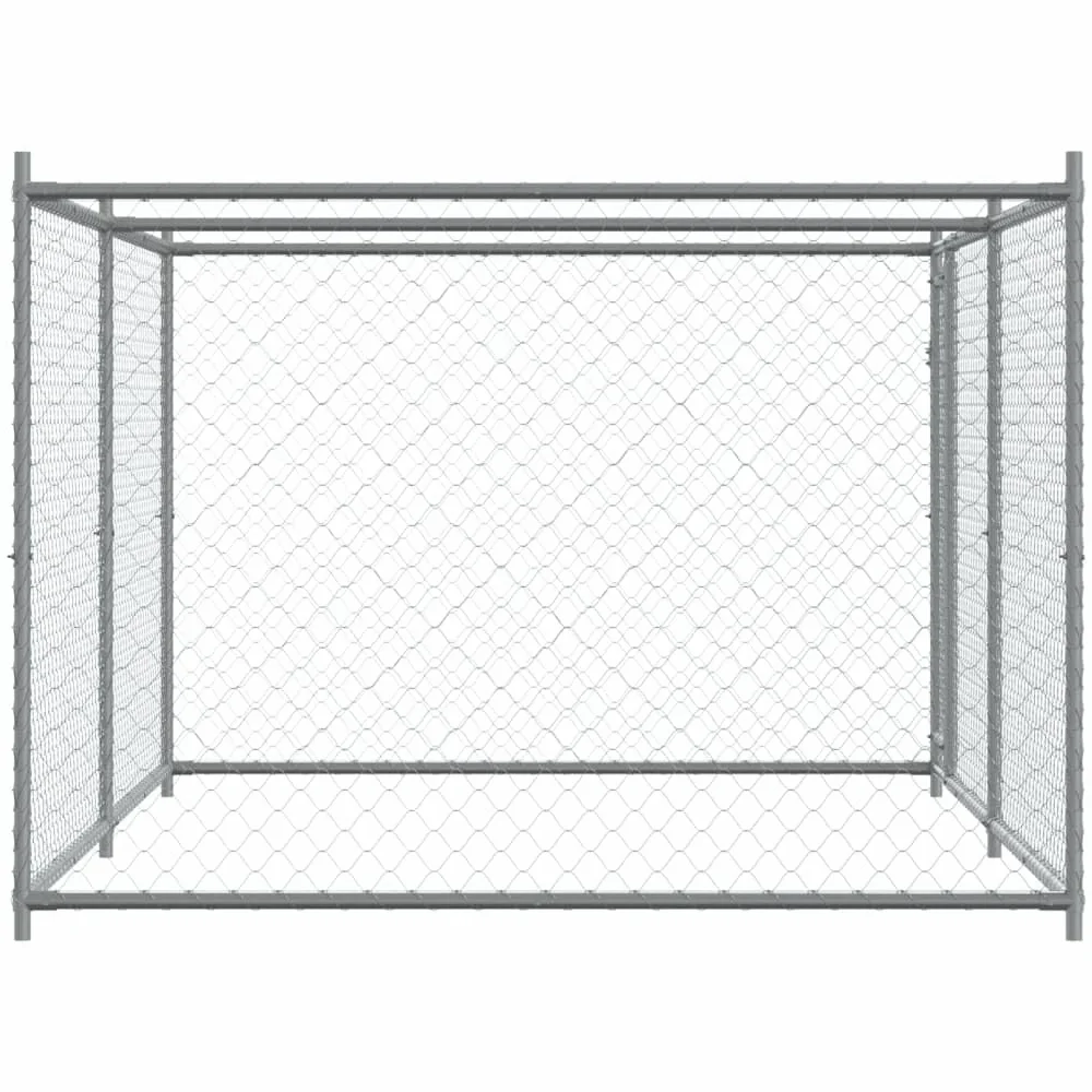 Festnight Perrera de Exterior con Toldo Gallinero de Exterior Grande Jaula para Perros con Cerradura Caseta para Perros Mascotas Animales Perro Grande Exterior 4 x 2 x 1,5 m