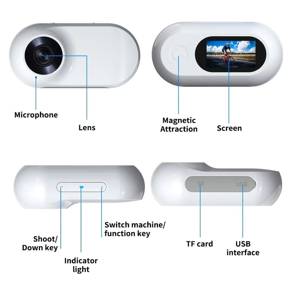 Collar para Cámara de Gato Con Tarjeta SD 32GB, HD 1080P, Mini Cámara Inalámbrica de Acción para Mascota, Al Aire Libre