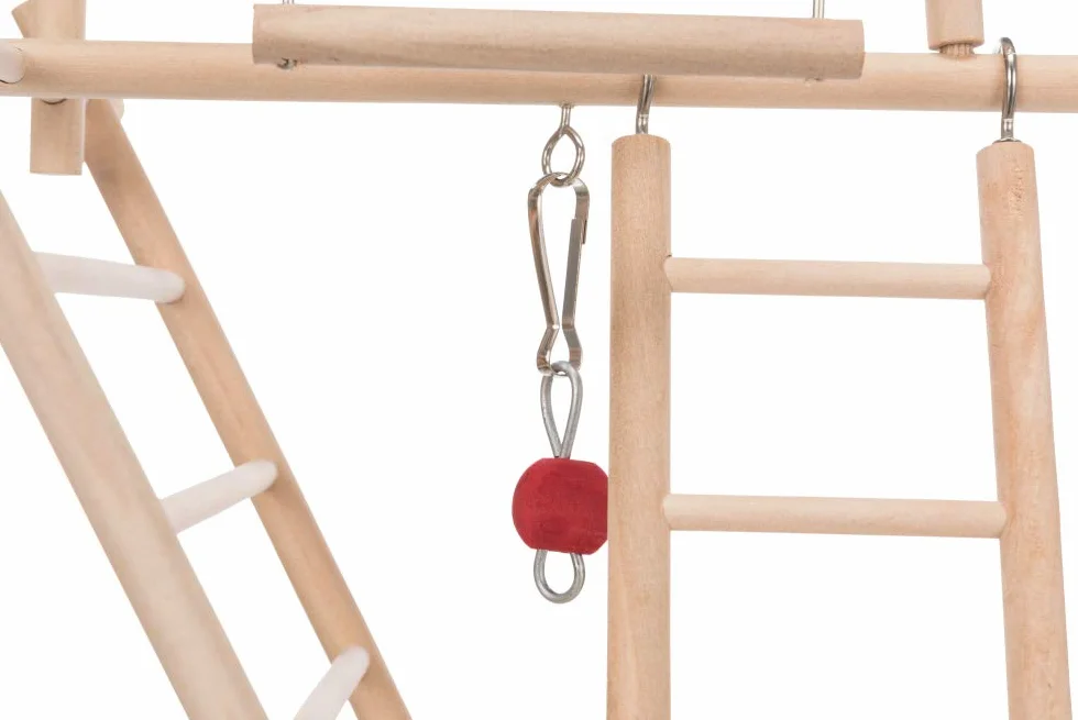 TRIXIE Área Juego Madera, Escaleras para Pájaros