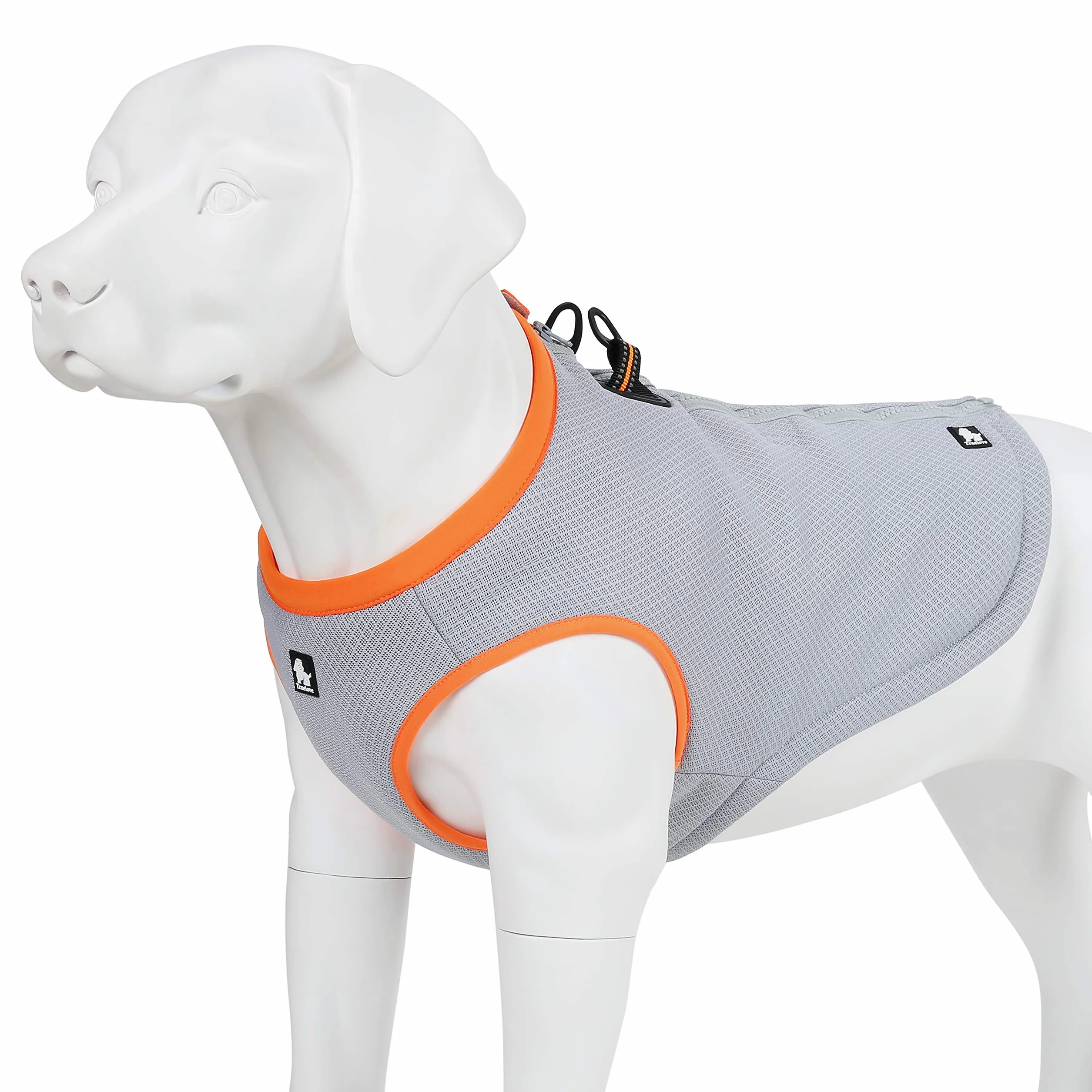 Truelove Chaleco con arnés de refrigeración para perros, con cremallera ajustable para entrenamiento de caza y camping