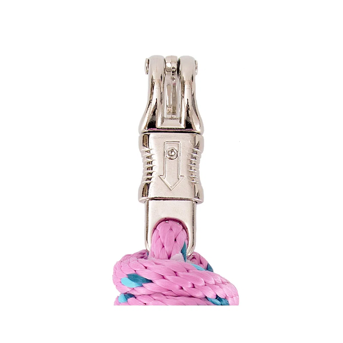 Cuerda de Guía para Caballo, Amarre en Diferentes Diseños Elegantes, para Atar Poni, Burro, Cabra con Gancho de Pánico (Rosa)