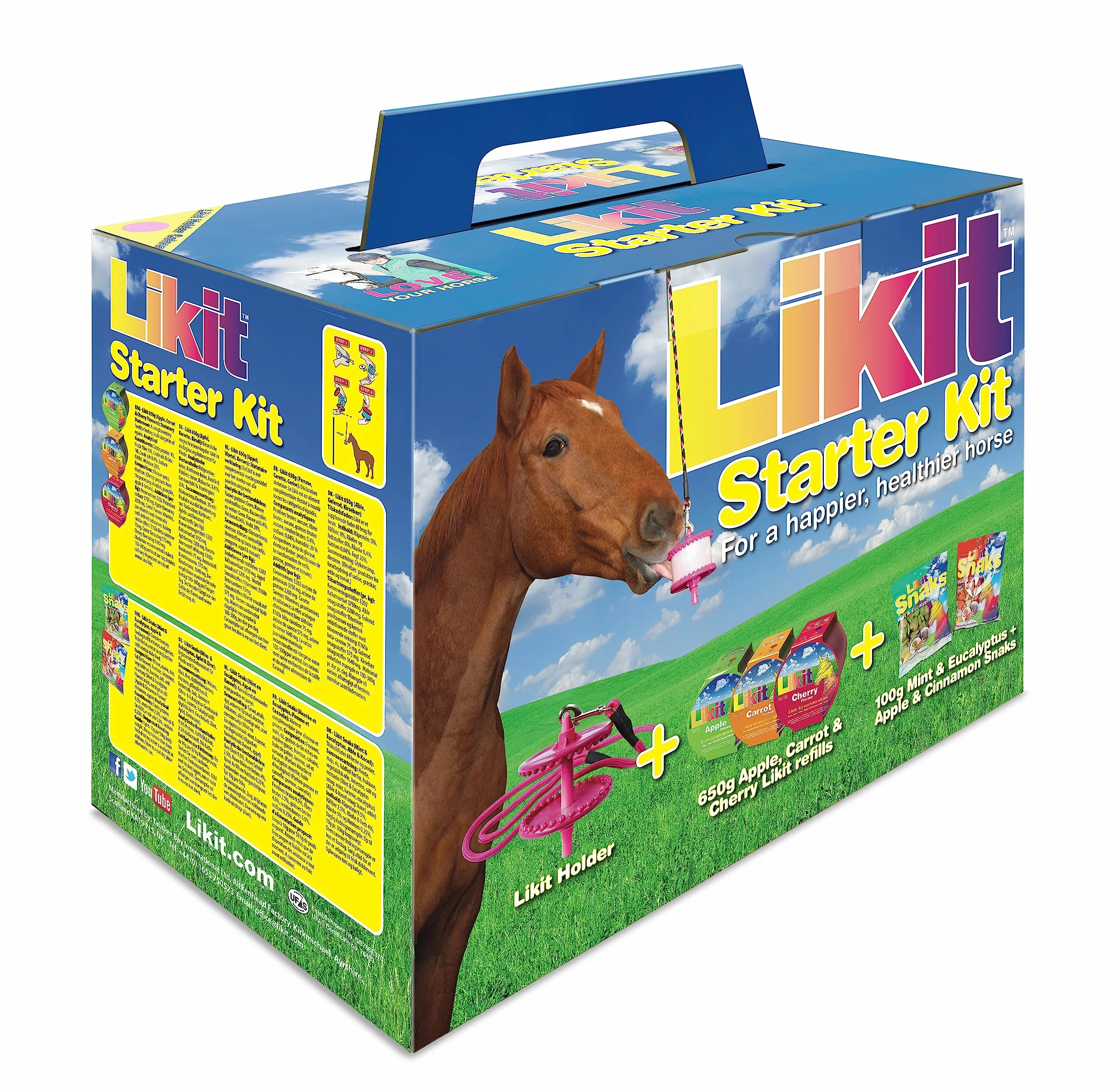 Kit de principiante Likit (TM) para caballos, transparente