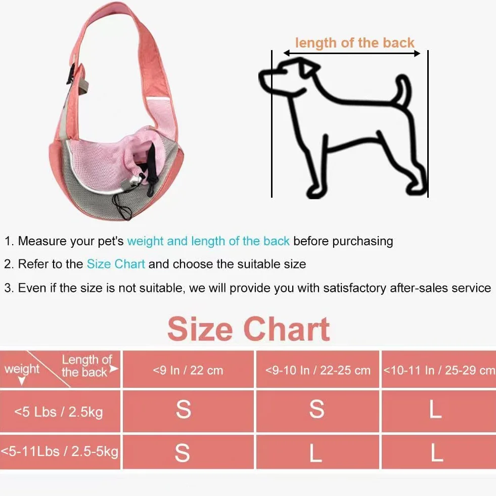 FEimaX Bandolera para Perro Transportín Bolsa de Viaje para Mascotas Bolsa Portador de Perro Bolso de Hombro para Perros Gatos, para Viajes al Aire Libre, Caminar en el Metro (S, Rosa)