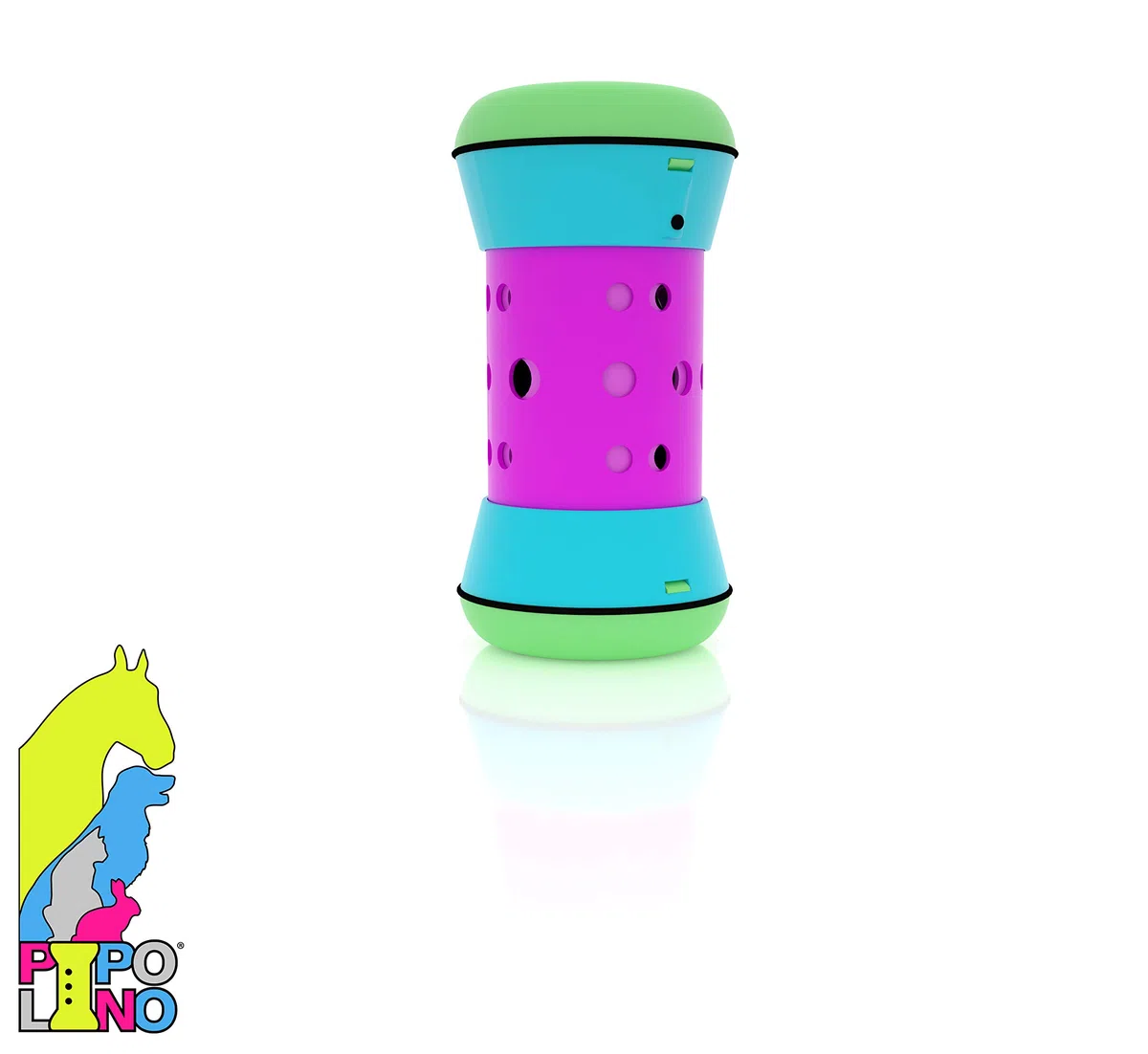 PIPOLINO Dispensador de croquetas M para gatos, multicolor