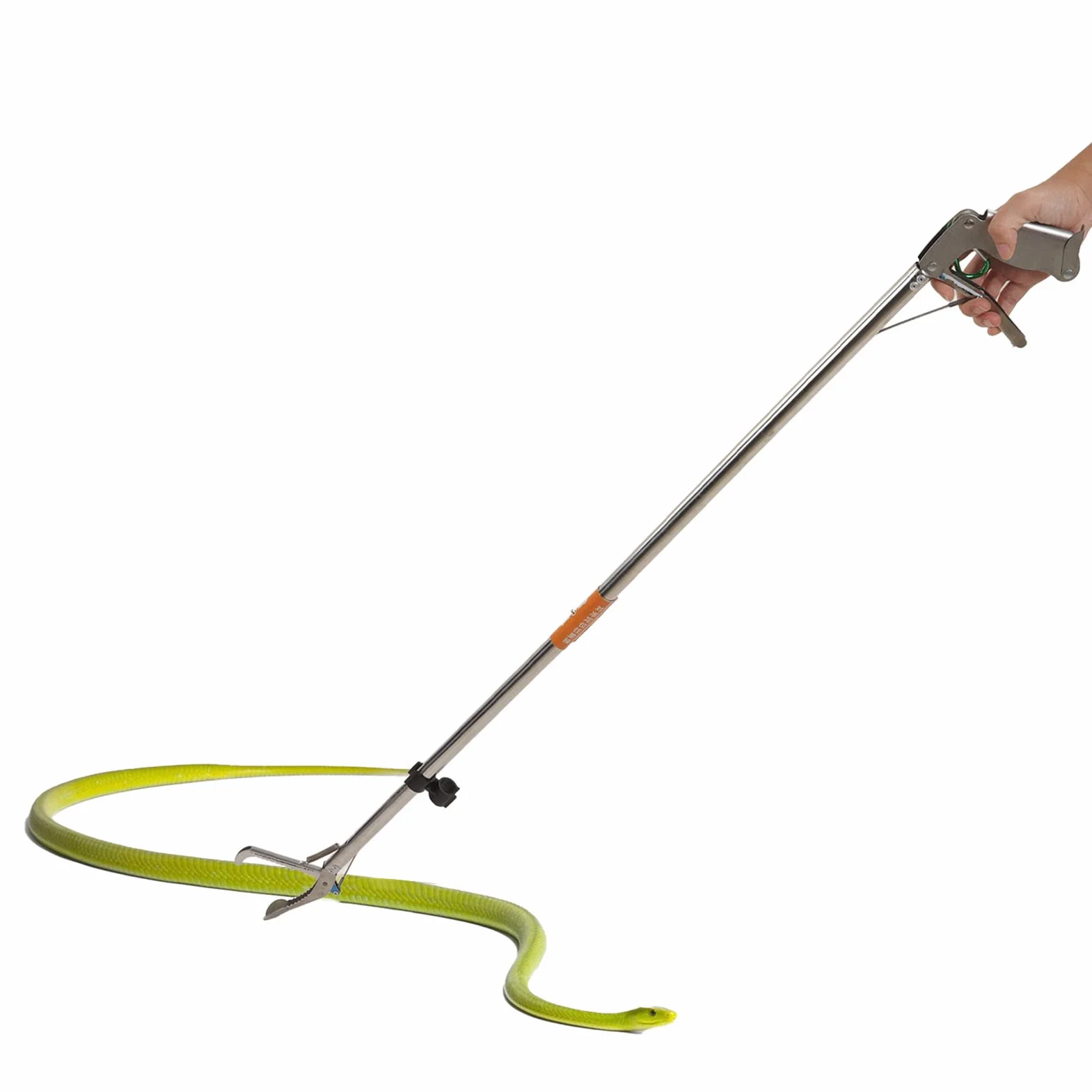 SUNGOOYUE Pinza de Serpiente, Pinza Plegable de Acero Inoxidable para Reptiles, para un Manejo Seguro de Serpientes