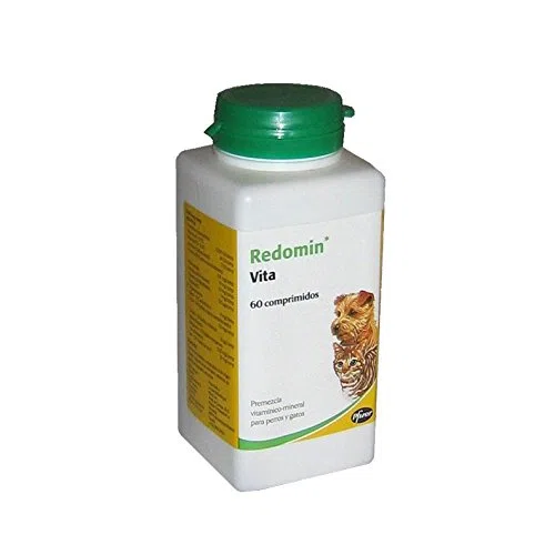Zoetis Redomin Vita Envase con 60 Comprimidos de Suplemento Vitamínico para Perros y Gatos