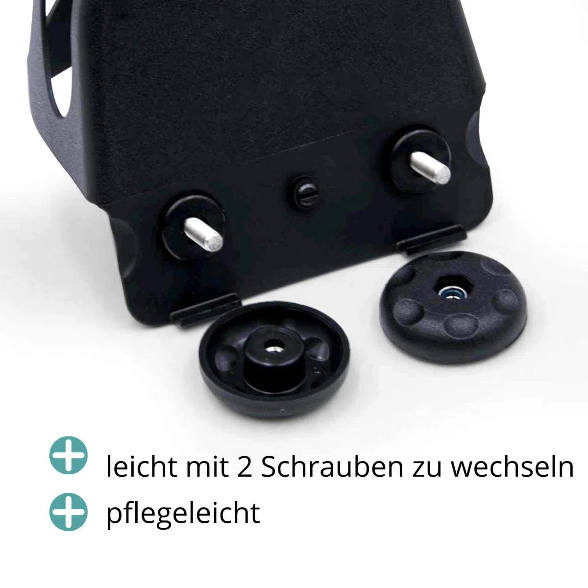 Compositi Estribos de seguridad con protección antideslizante, 1 par, 2 unidades, para niños, color negro