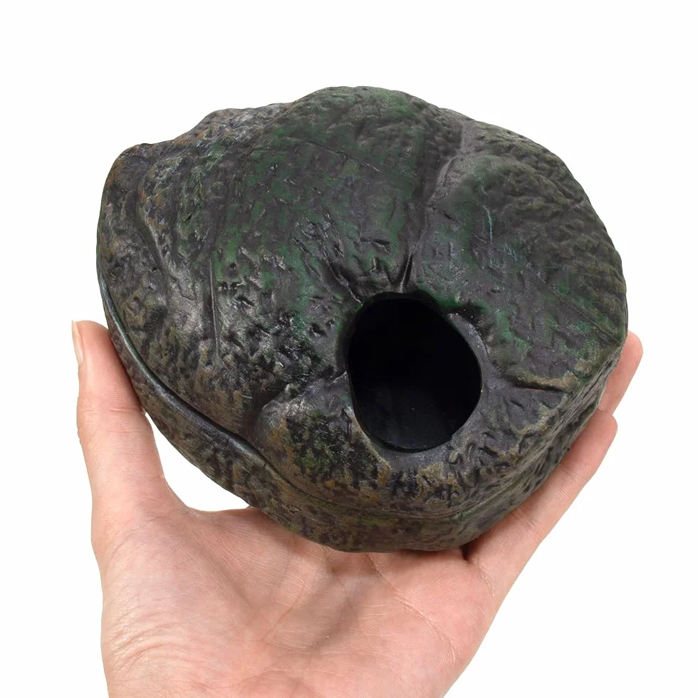 Zoo Med Repti Sherlter Cueva Escondite para Reptiles como en la Naturaleza, Promueve la Muda, Cámara de Exposición de Huevos, 15 cm