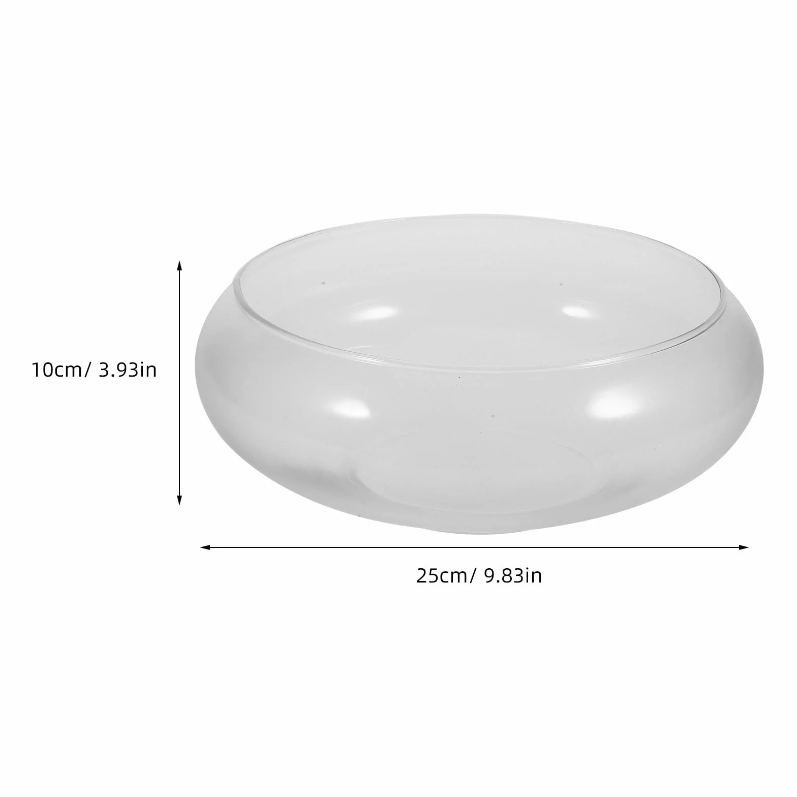 Ipetboom Pecera Redonda Pecera De Cristal Transparente Globo Florero Terrario Maceta Suculenta Soporte para El Hogar Decoración del Banquete De Boda L