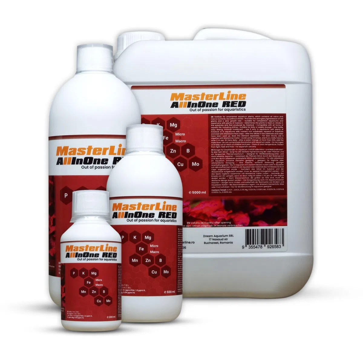 Masterline Todo en uno rojo (500 ml)