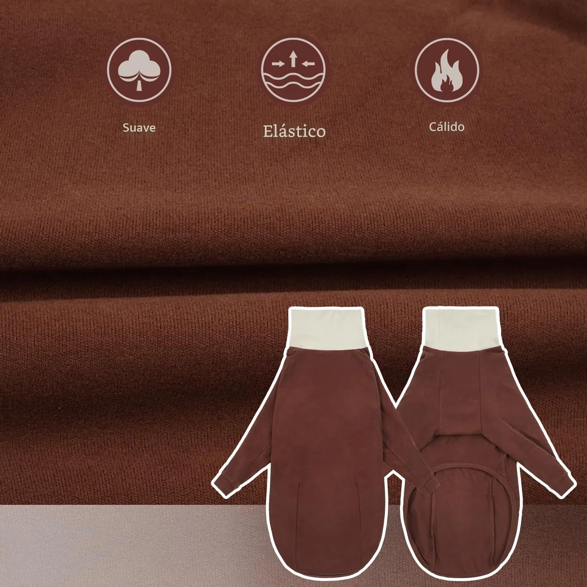Jersey de forro polar para perros de galgo, suéter mediano para Whippets, pijama de galgo, camisa de lurcher, pijama de forro polar para perros (marrón, M)