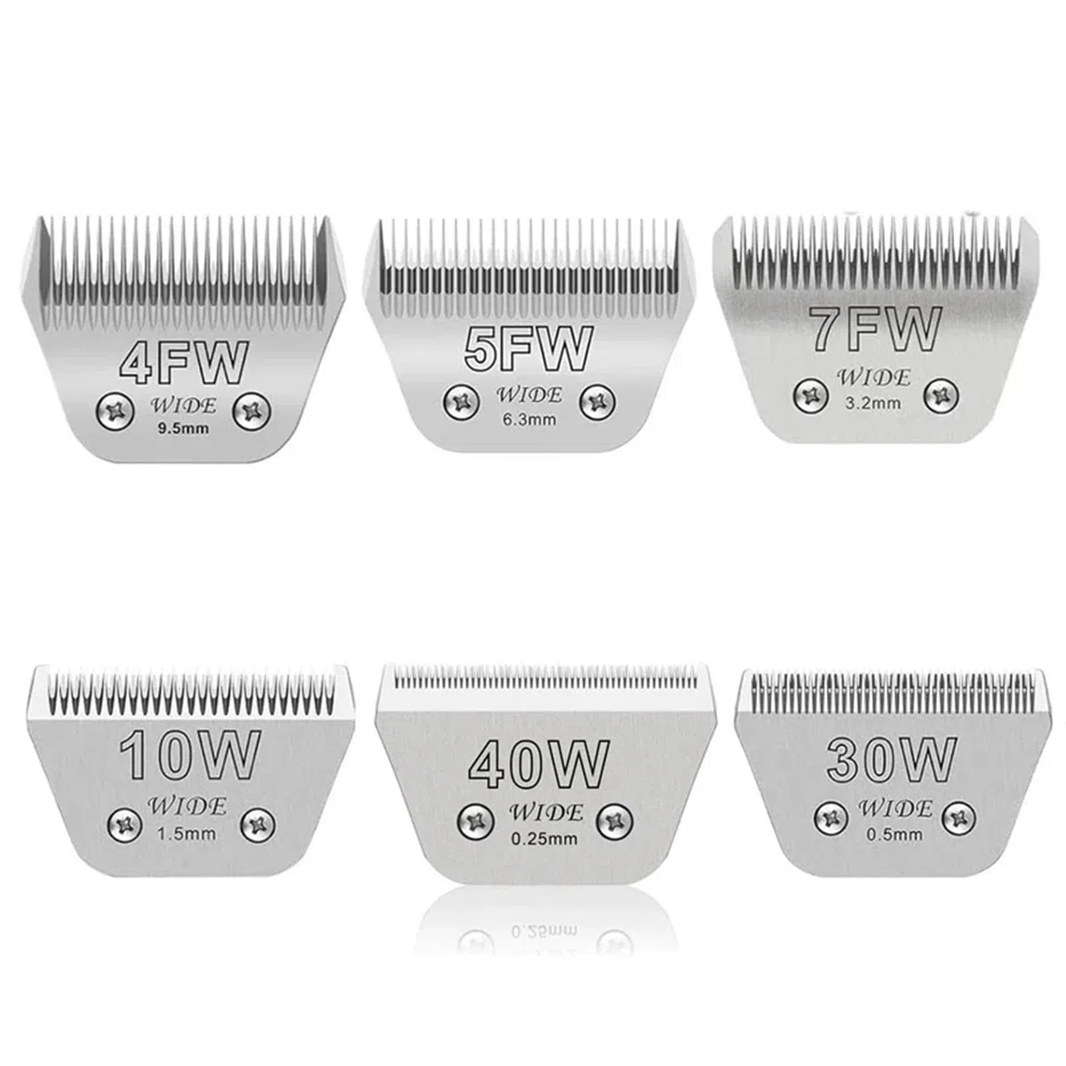 Cuchilla Ancha Desmontable for Animales, Compatible Con Andis, Compatible Con Wahl, KM Clippers, Cuidado De Mascotas, Perros, Ovejas, Caballos Y Cerdos(7FW)
