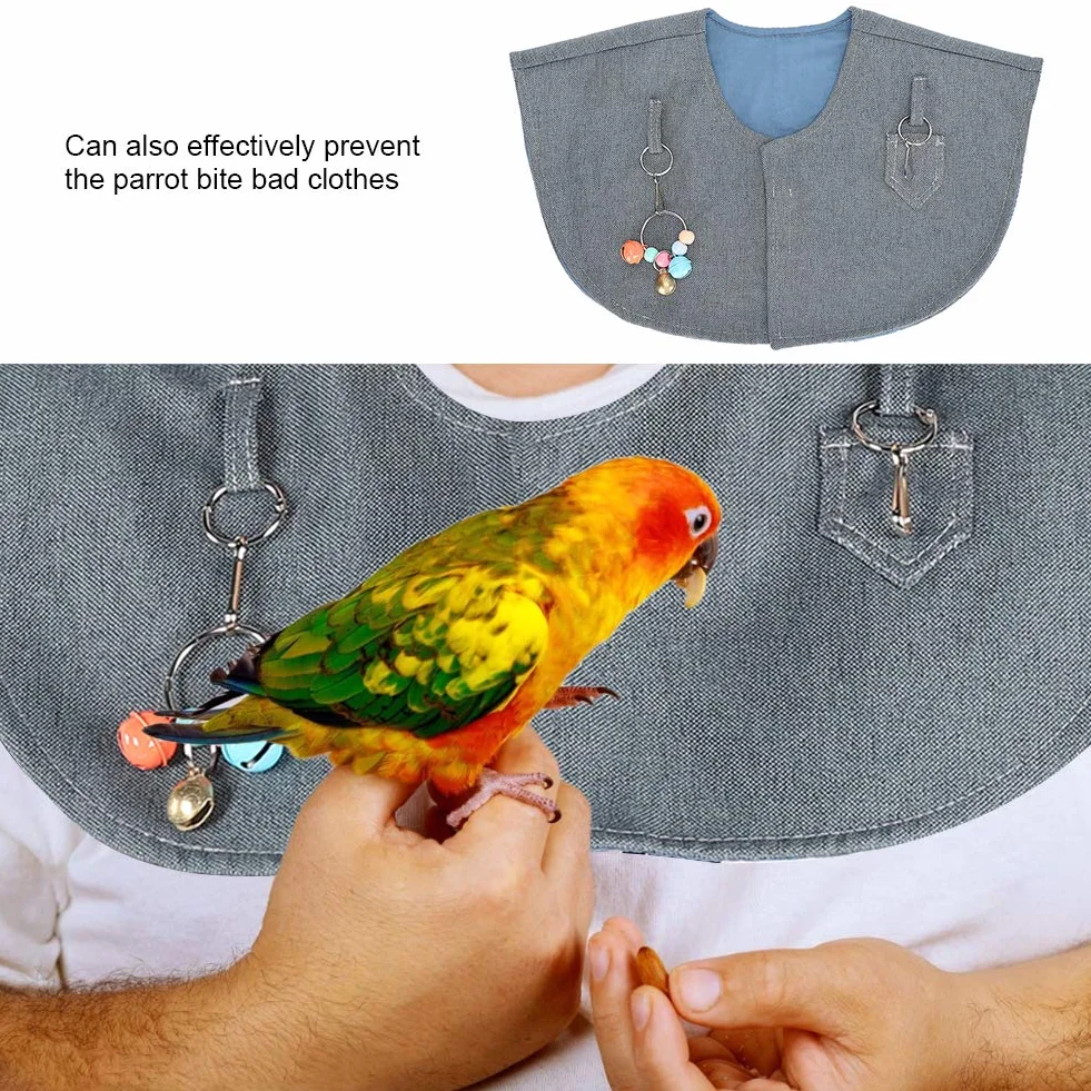 Pssopp Protector de Hombro para Loros Soporte Protector Tobillera antirrayas Hombrera para Mascotas Almohadilla para Loros Mantón para el Hombro