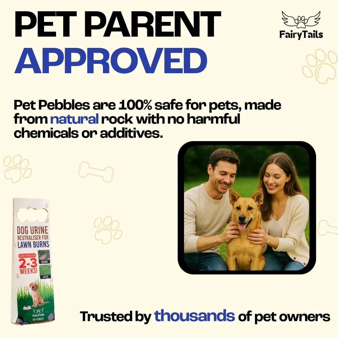' Pet Pebbles - Neutralizador natural de orina para perros para cuencos de agua, reparación de hierba, reparación de parches de quemadura de orina y prevención de manchas para mascotas