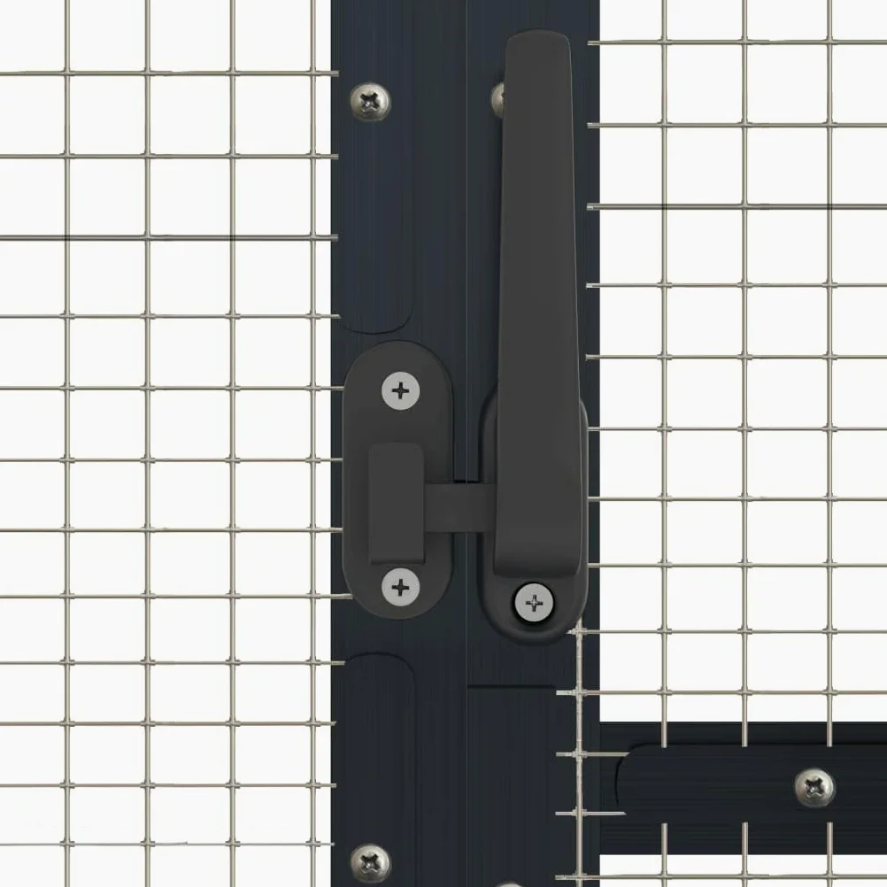 vidaXL Pajarera de Aluminio Gris Antracita 179x100x185 m, Jaula para pájaros, Jaula para periquitos, Jaula Grande para pájaros, casa para pájaros