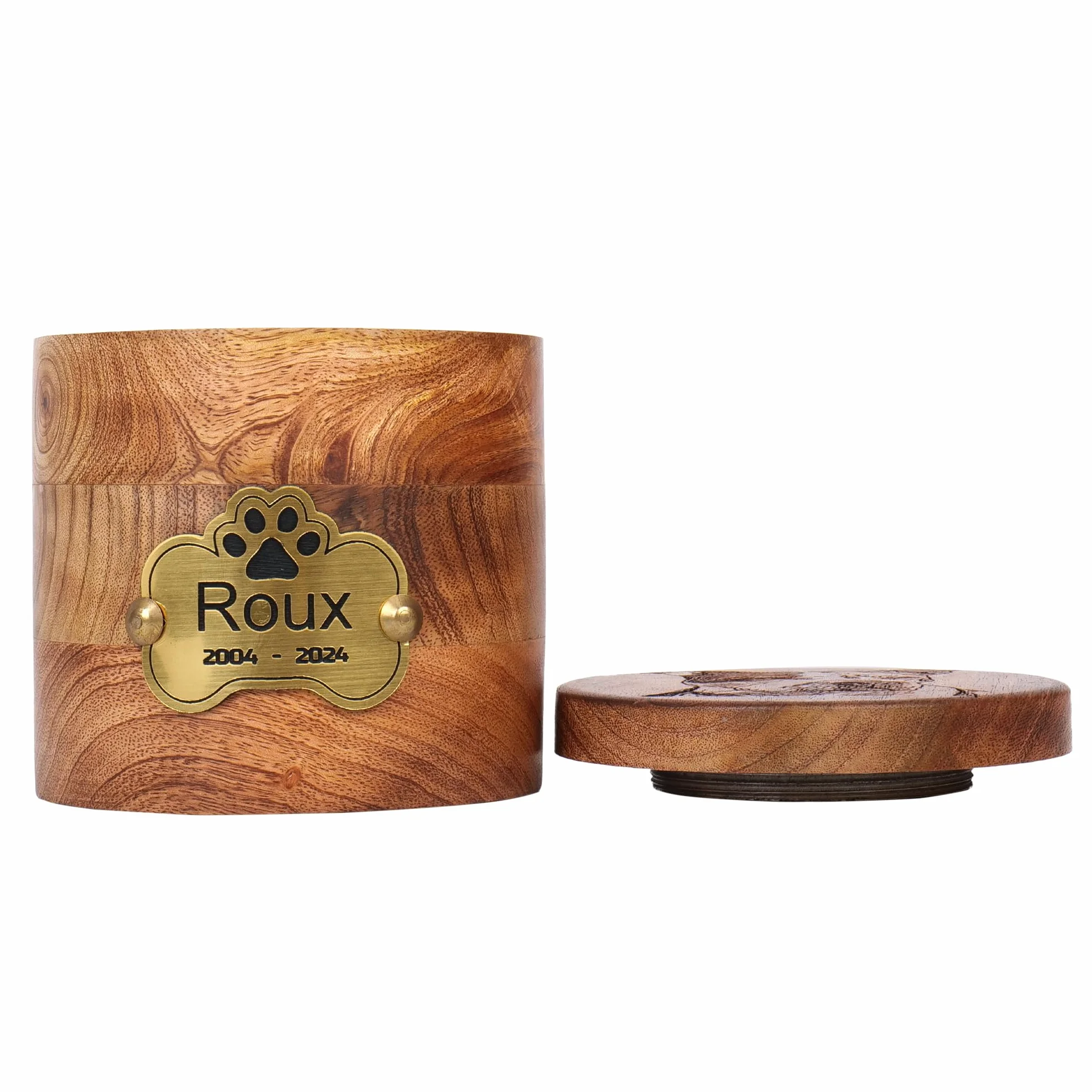 Urnas de cremación personalizadas para cenizas de perro, urna de mascota grabada con foto personalizada para perros, gatos, urna de recuerdo conmemorativa de mascotas, urna de recuerdo de madera para