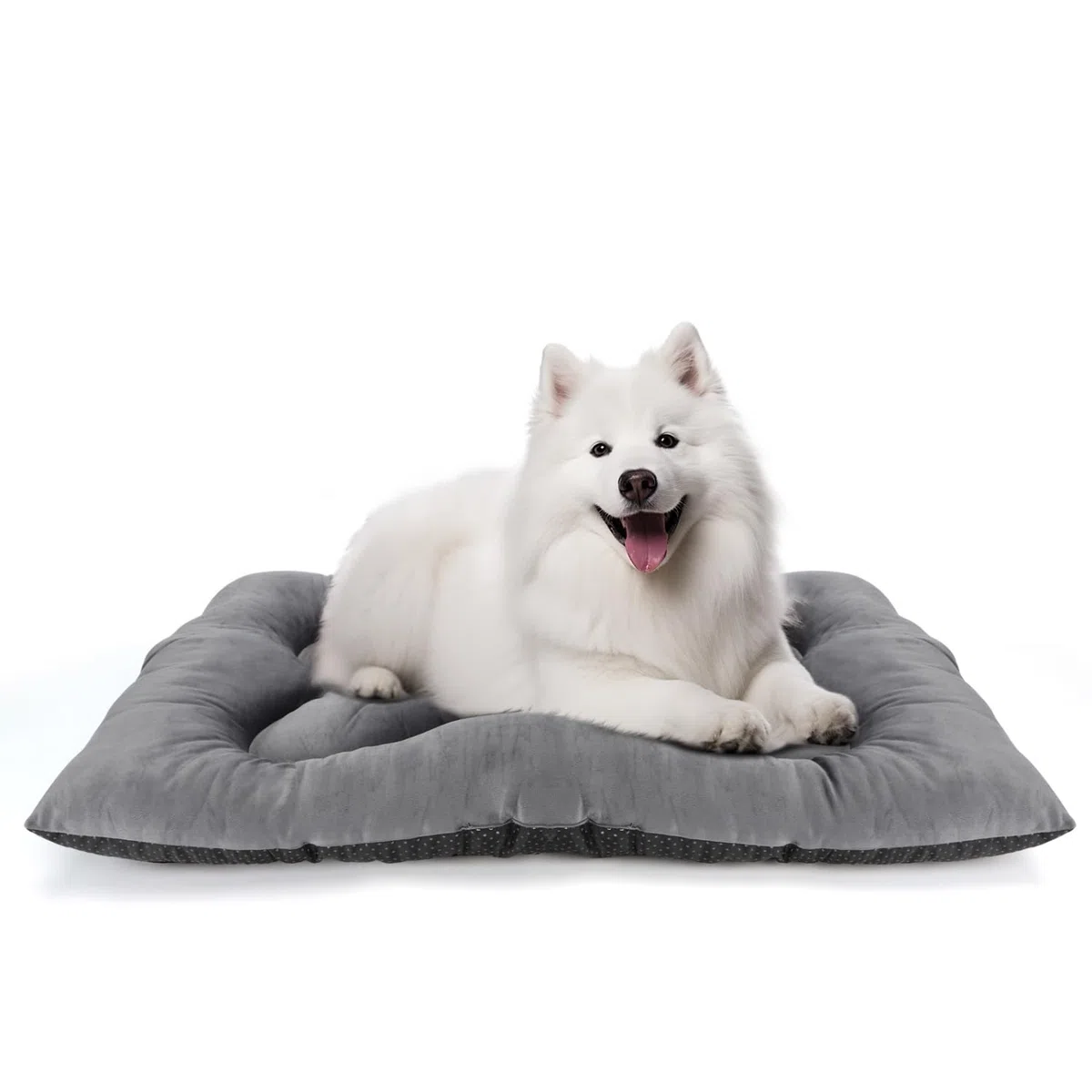 Nobleza Cama para Perro Grande, Colchoneta para Perros, Cojín Suave para Gatos Y Perros, Colchón Perro Grande Lavable Antideslizante, 100x66x13cm, Gris Claro