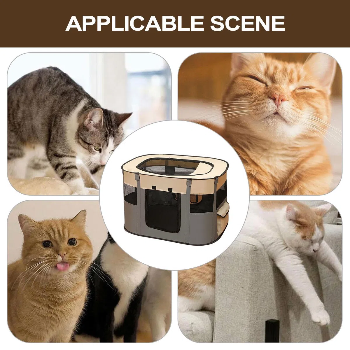 Corral para Mascotas,Parque Plegable para Perros | Tienda Transportable para Gatos De Viaje Camping Hogar Jardín Exterior Interior Juguetes