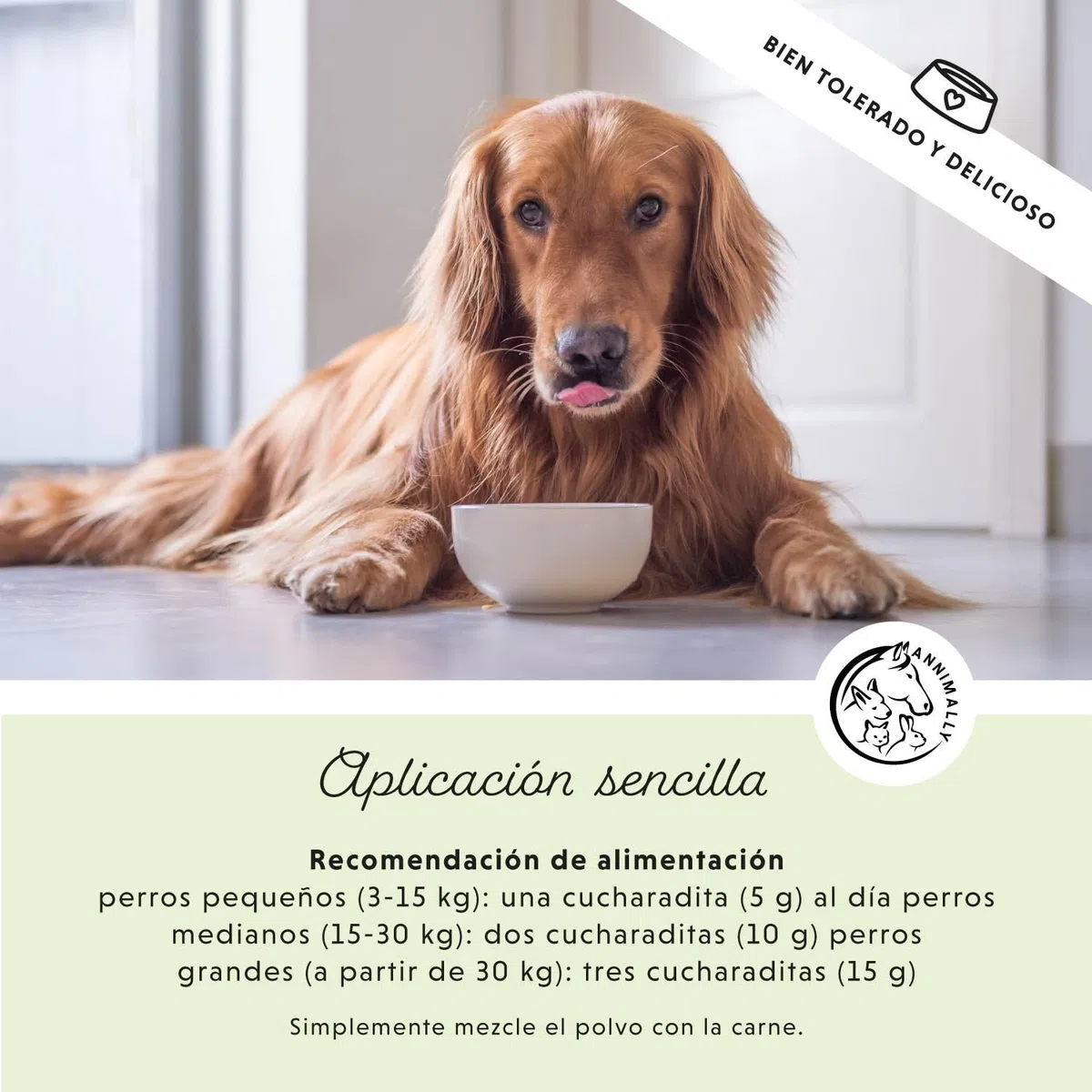 Annimally Barf Suplemento en Polvo para Perros 500g, Barf Complete Mezcla de Vitaminas & Minerales para una nutrición óptima - Suplemento para Perros con Minerales, Verduras, Frutas y Vitaminas