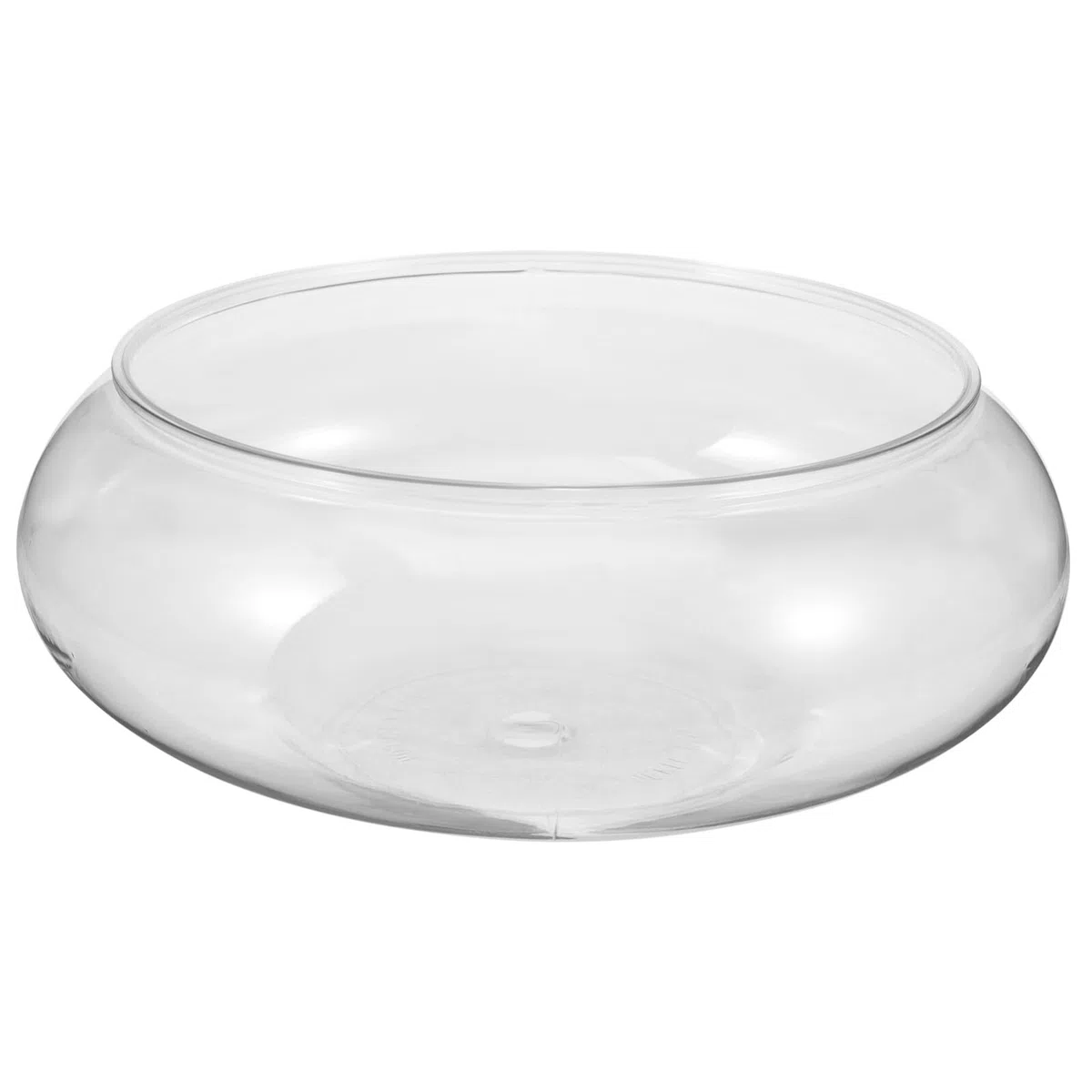 Happyyami Florero De Cristal De Boca Ancha Florero Redondo Terrario Macetero Hidropónico Suculento Pecera Recipiente Floral para Mesa De Boda Centro De Mesa Decoración del Hogar
