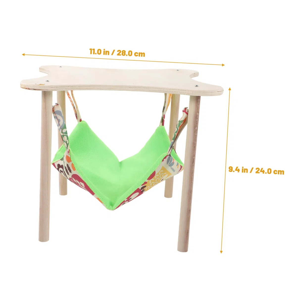 ifundom Hamaca Colgante para Hámster y Chinchilla Cama de Madera para Pequeños Animales Accesorio y Transpirable para Jaula de Hámster para Cobayas
