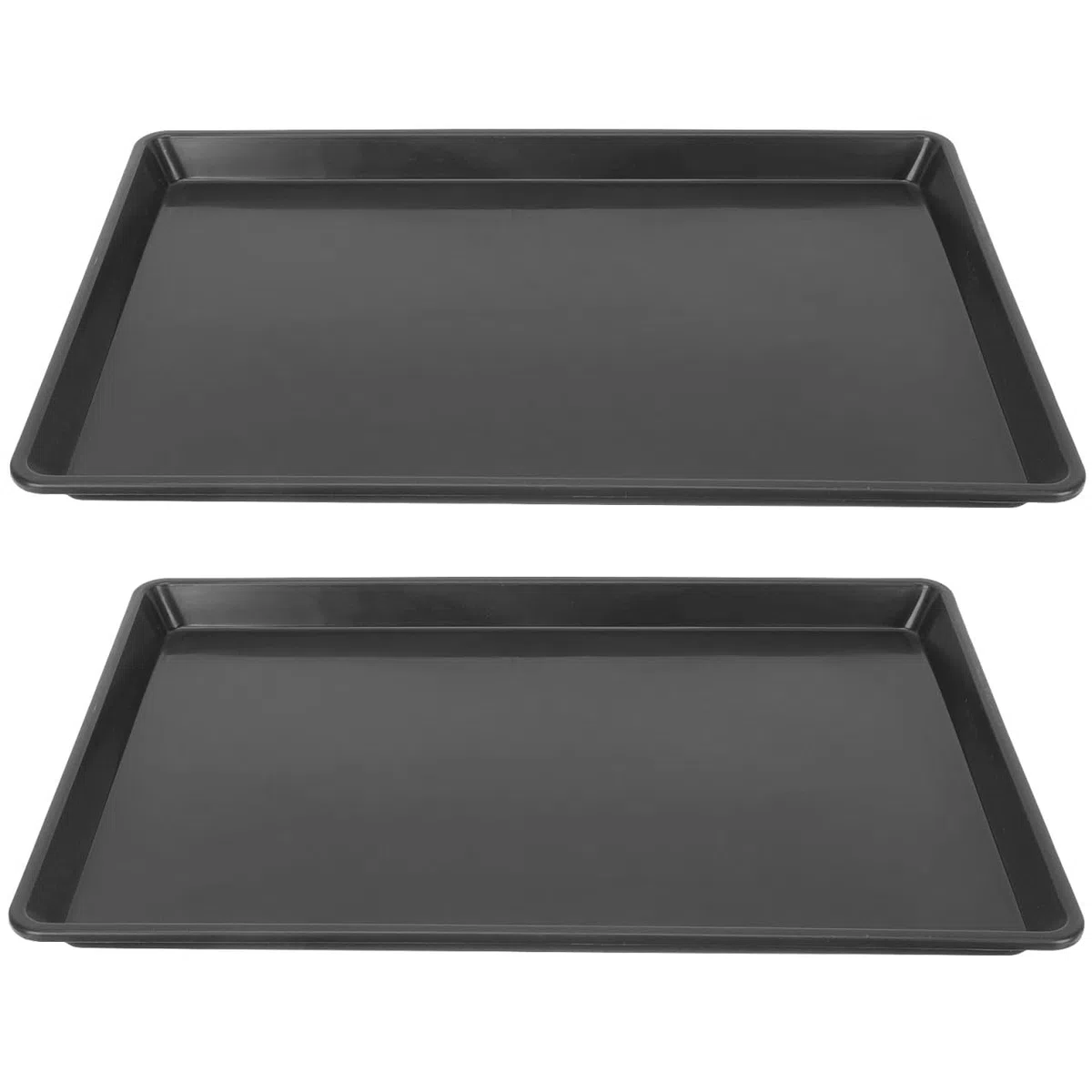 2 bandejas para jaulas de Mascotas: Base de plástico para jaulas de Perros y Conejos - Bandeja Plana de plástico de 45 x 30 cm - Revestimiento antiderrames para la recolección de