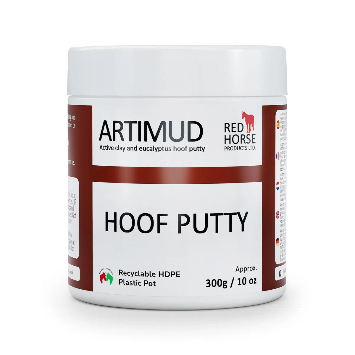 Artimud - Masilla activa para tordo de pezuña, 300 g, limpia y protege grietas y hendiduras, embalaje debajo del zapato/almohadilla, relleno de línea blanca, elimina la putrefacción, recomendado por