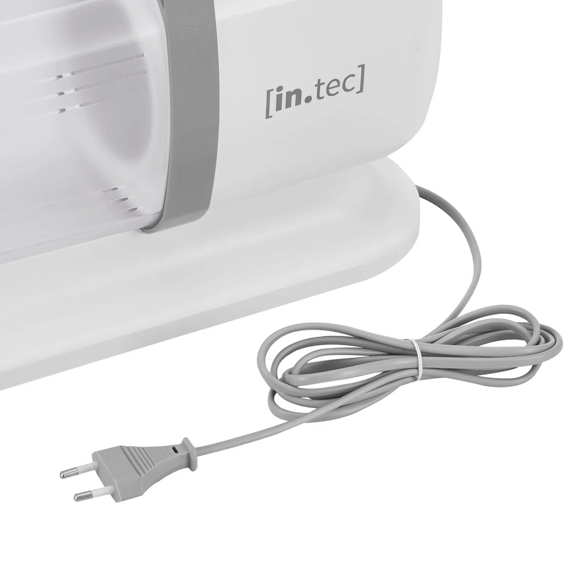 in.tec Maquinilla Eléctrica con Aspiradora de Pelo Amesbury 5 en 1 para Perros y Gatos Cepillo Aspirador Eléctrica para Mascotas Plástico Metal 22,5 x 33 x 13,8 cm - Blanco/Gris