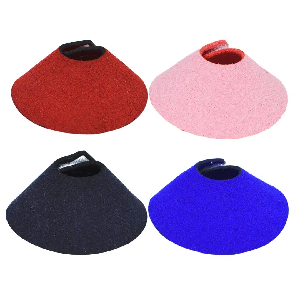 ULTECHNOVO Collar De Recuperación para Pájaros Pequeños Ajustable Anti Mordeduras Y Anti Lamidos para Loros Protector De Cuello para Cuidado Y Recuperación De Lesiones 4 Piezas