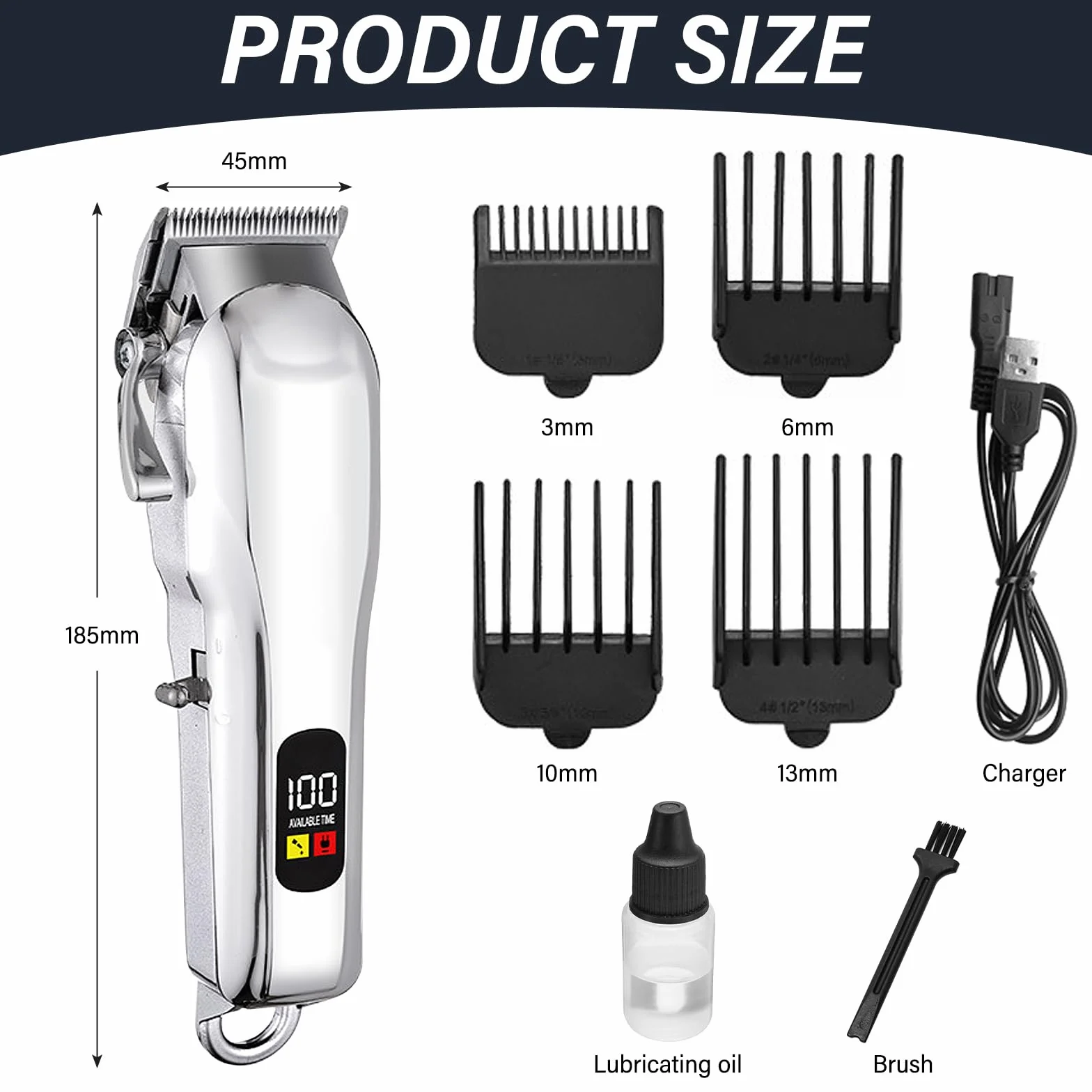 Recortadora de caballos inalámbricos, cortapelos de caballo, potente y silenciosa, recargable para melena gruesa y pelo enredado, Trimmer para caballos
