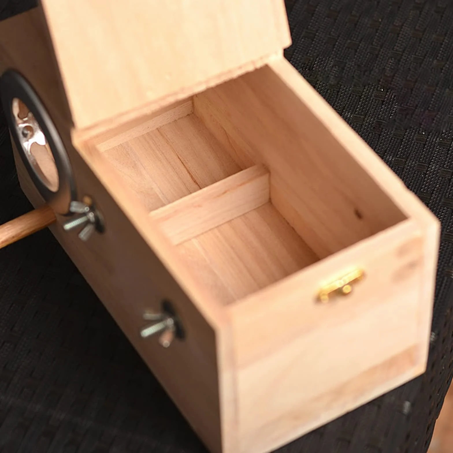 RoseFlower Caja de Nido de Madera para Aves, Nido Cría Natural para Periquitos, Loros y Pájaros Pequeños/Medianos, Caja de Cría para Pájaros de Exterior, 25 x 13 x 13cm (M)
