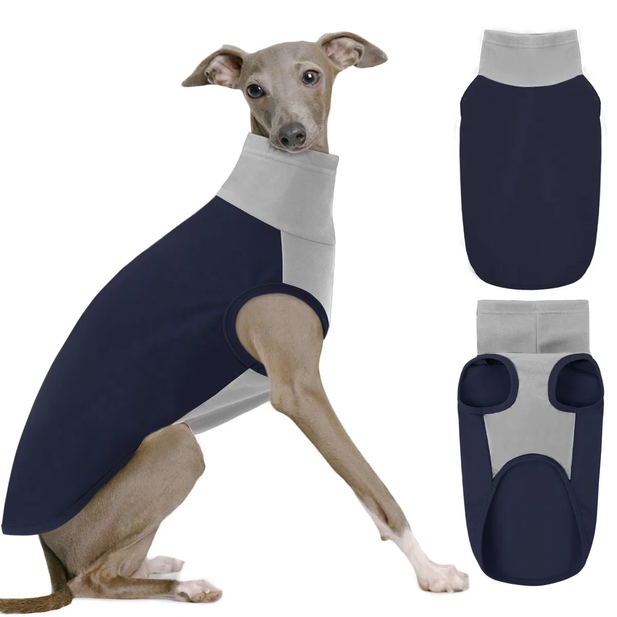 KONVINIT Fleece Dog Sweater - Jersey Perro Suave Antipilling - Ropa Perro Invierno para Golden Retriever Pastor Alemán Husky Labrador - Talla M a 5XL
