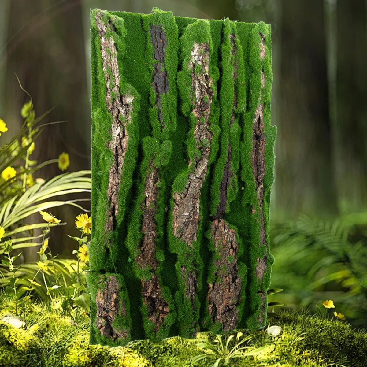 Antecedentes de Corcho para Terrario - Decoración de viviendas de Reptiles | Fondo de Corteza con Espuma Artificial, Accesorio Natural para, Serpiente, camaleón, Gecko, dragón Barbudo y anfibi